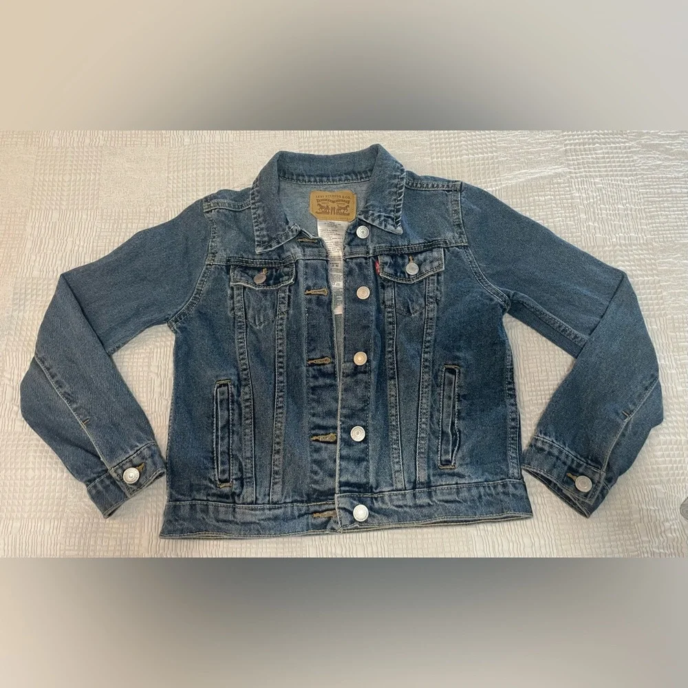 Kids 💙 Levi's Blue Jean Jacket Vintage Denim Style, size 10-12